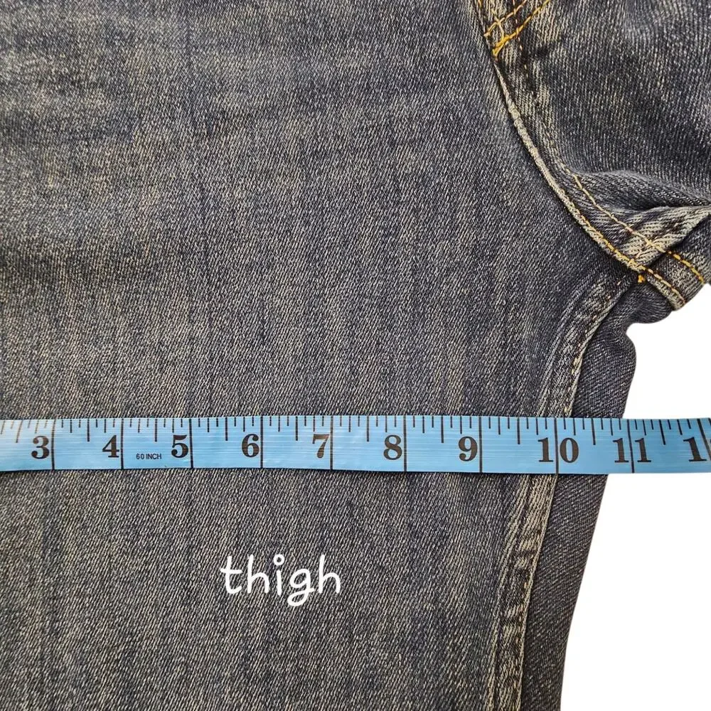 AllSaints Dean Slim Leg Cropped Stretch Denim Button Fly Jeans 34W